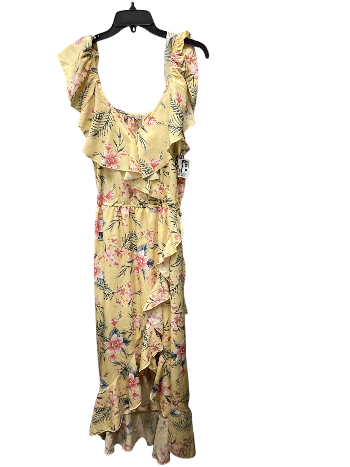 Dress Casual Maxi By Indulge In Yellow, Size: Xl