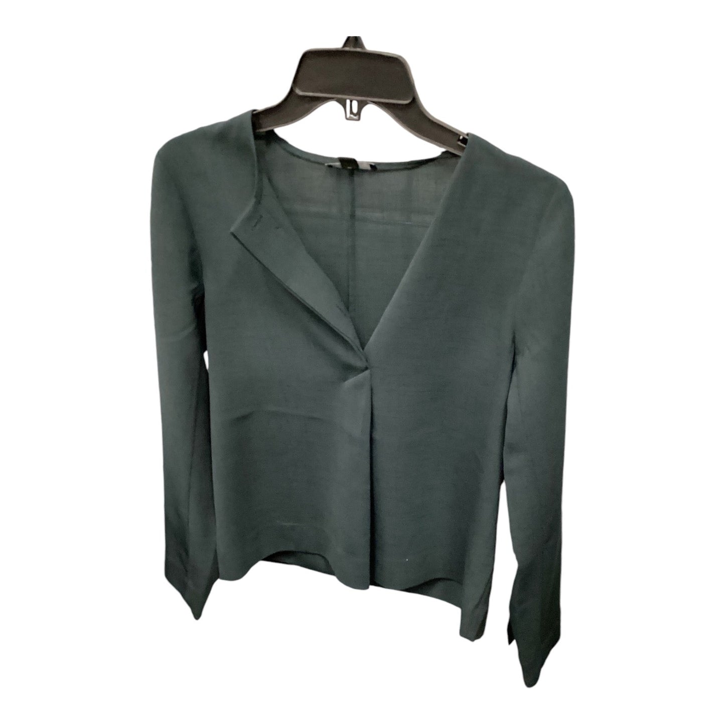 Blouse Long Sleeve By Cos In Green, Size: 4