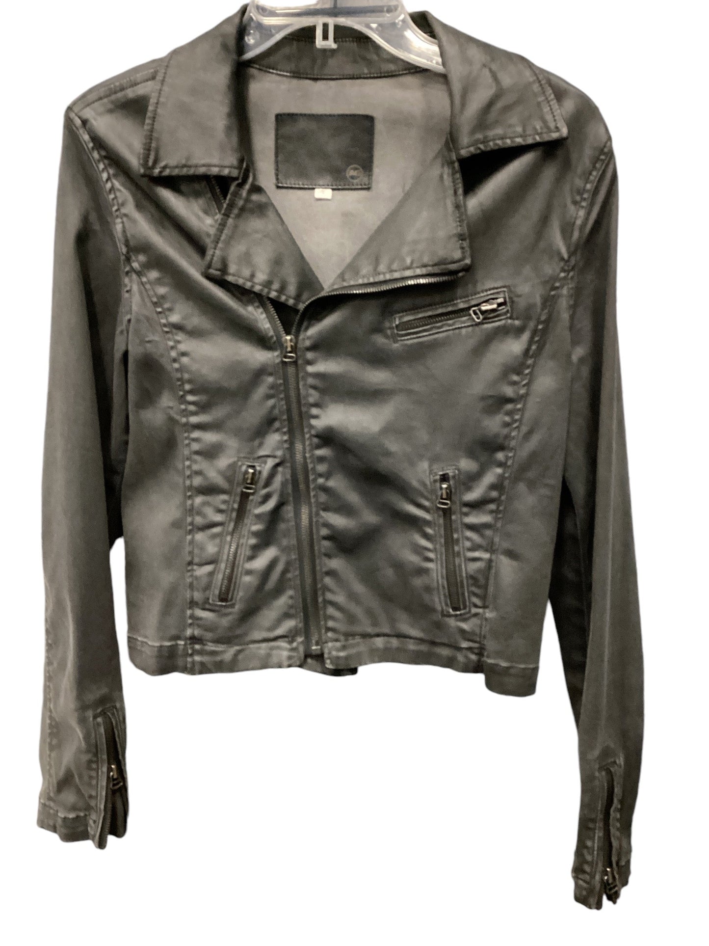 Jacket Moto By Adriano Goldschmied In Black, Size: L