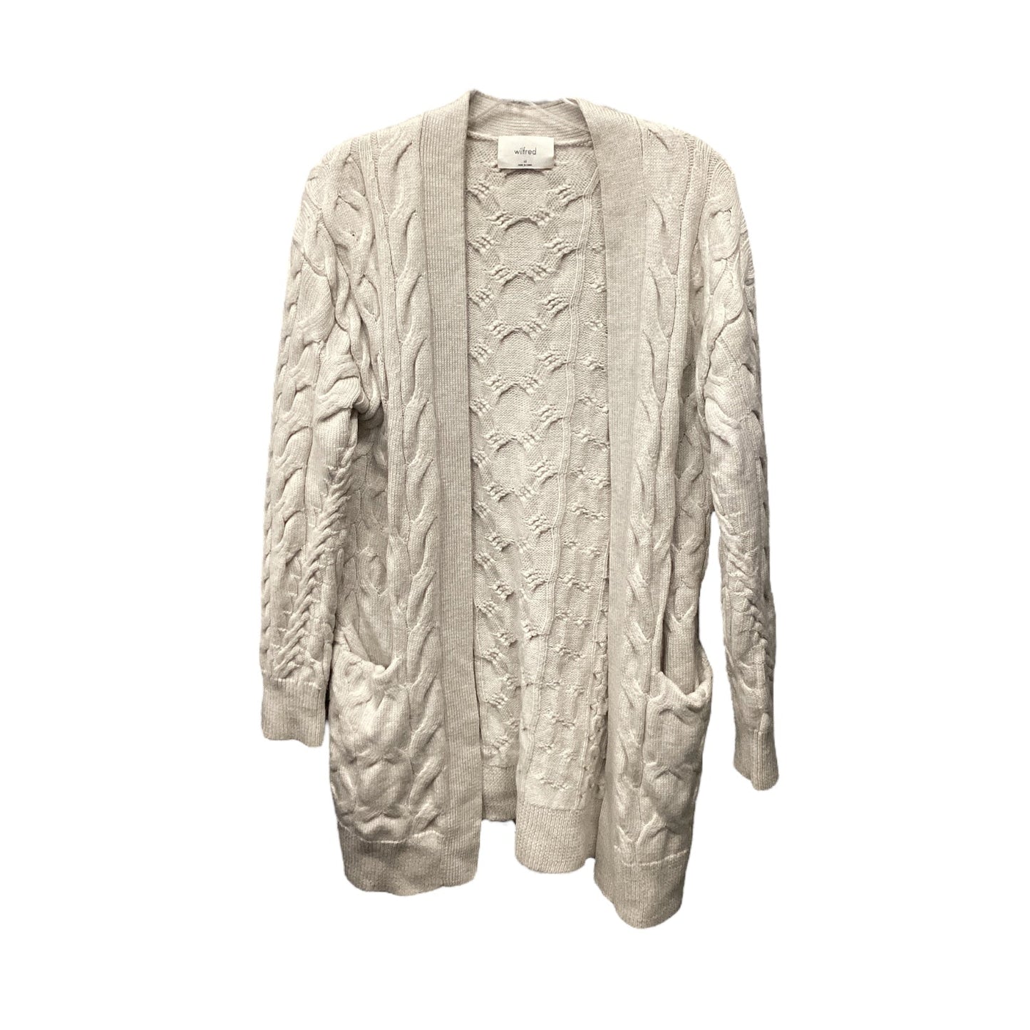 Sweater Cardigan By Wilfred In Beige, Size: Xs