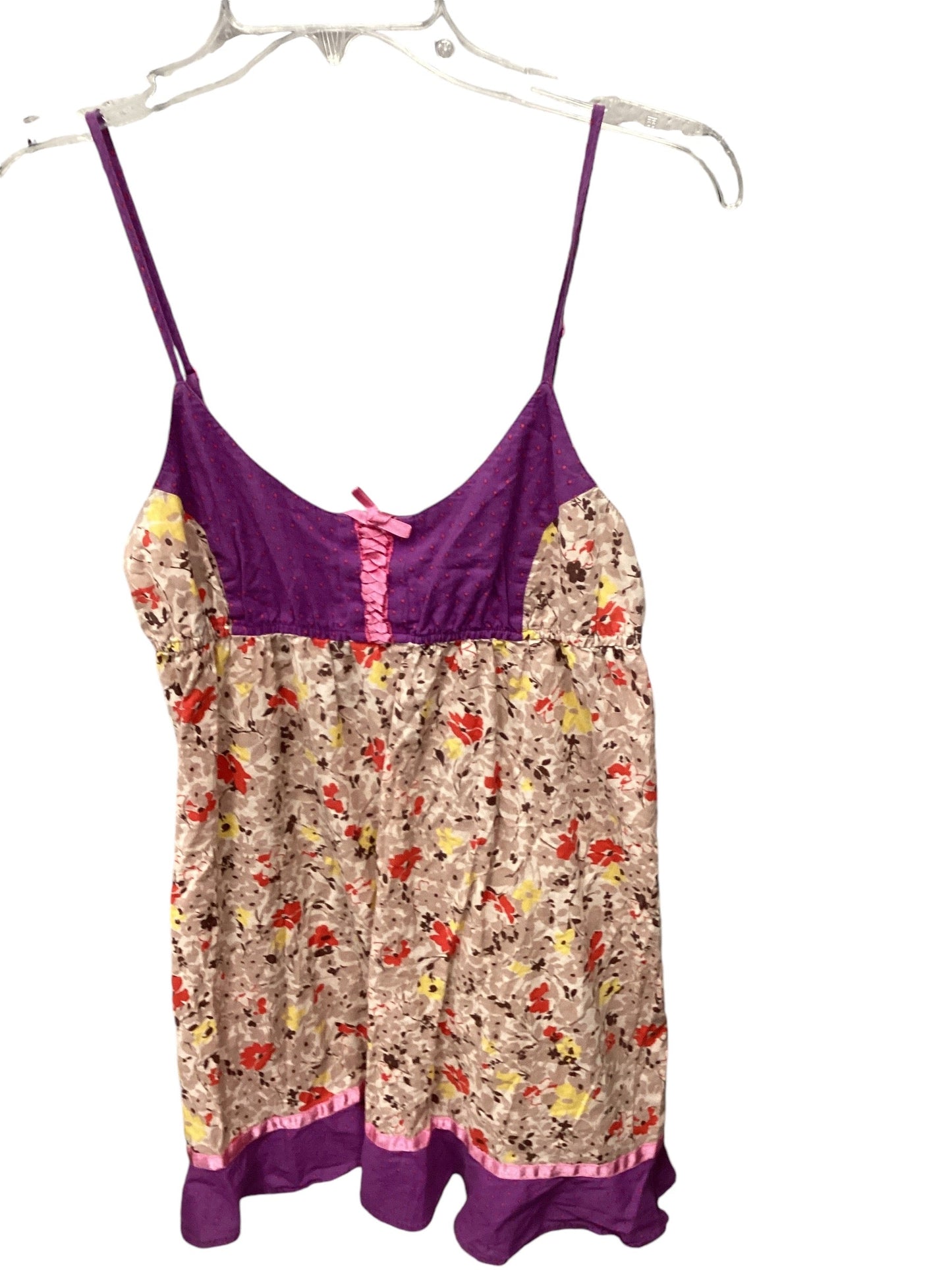 Top Sleeveless By Free People In Brown & Purple, Size: M