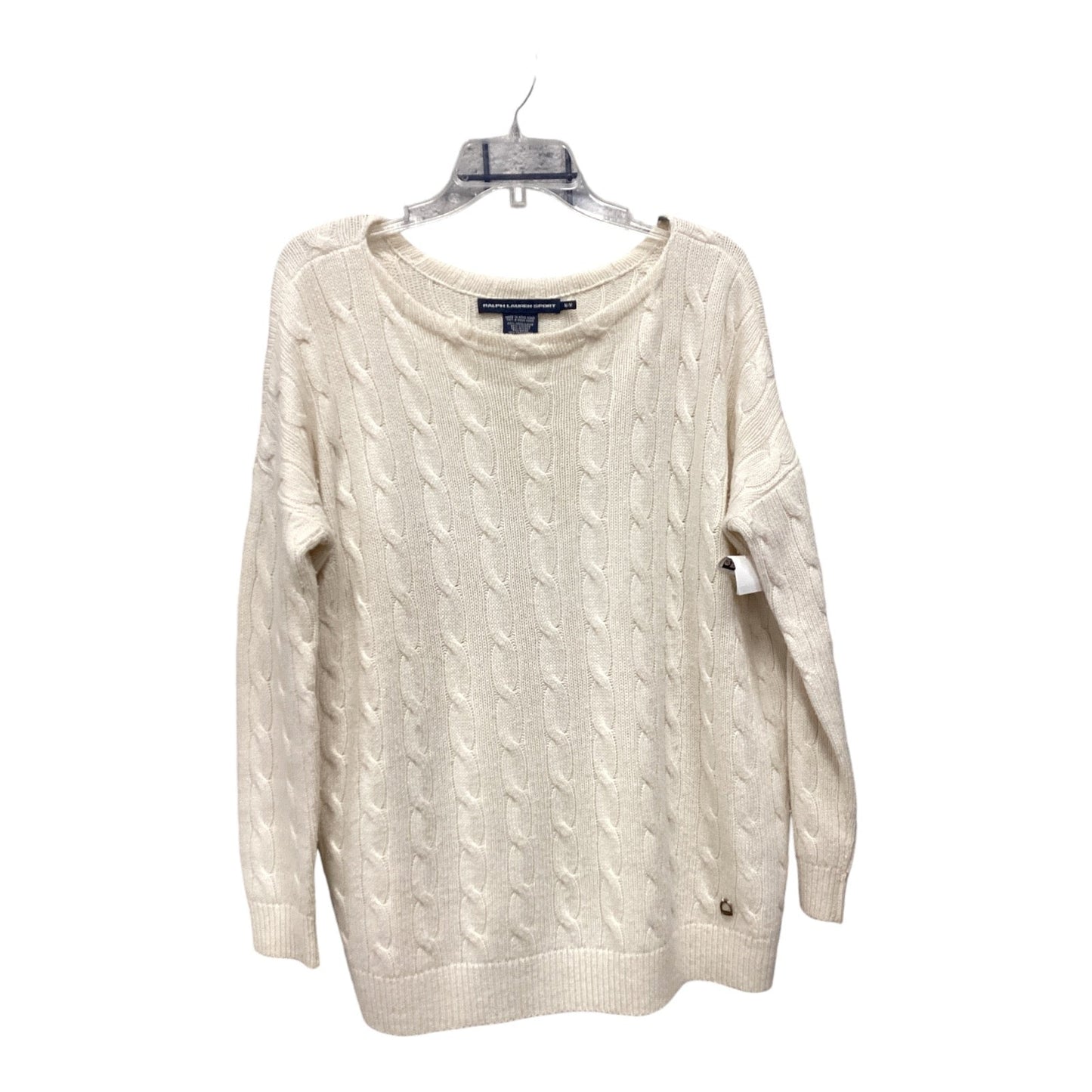 Sweater By Ralph Lauren In White, Size: M