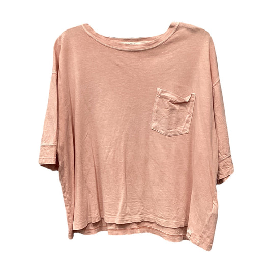 Top Short Sleeve Basic By We The Free In Peach, Size: M