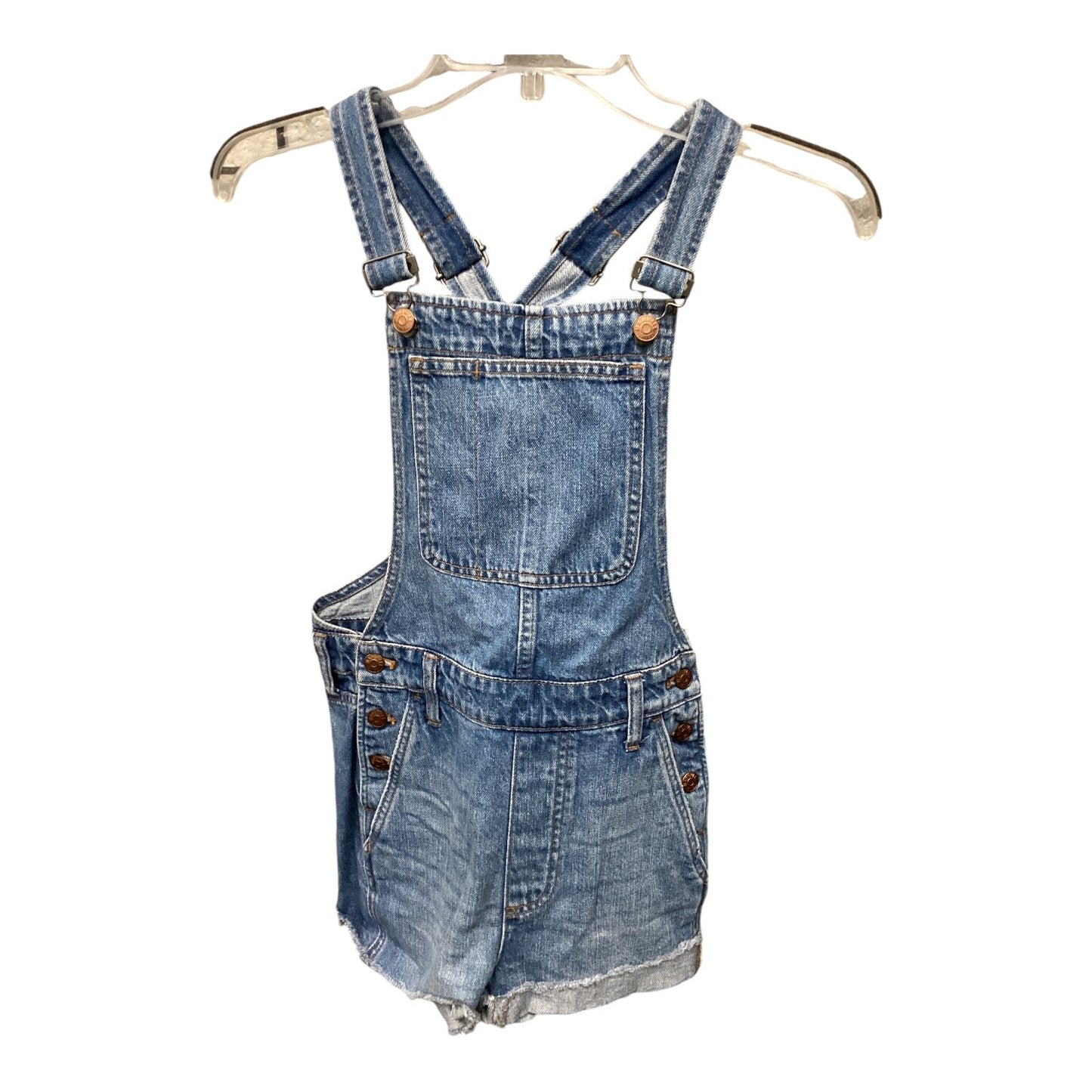 Shortalls By Madewell In Blue Denim, Size: Xs