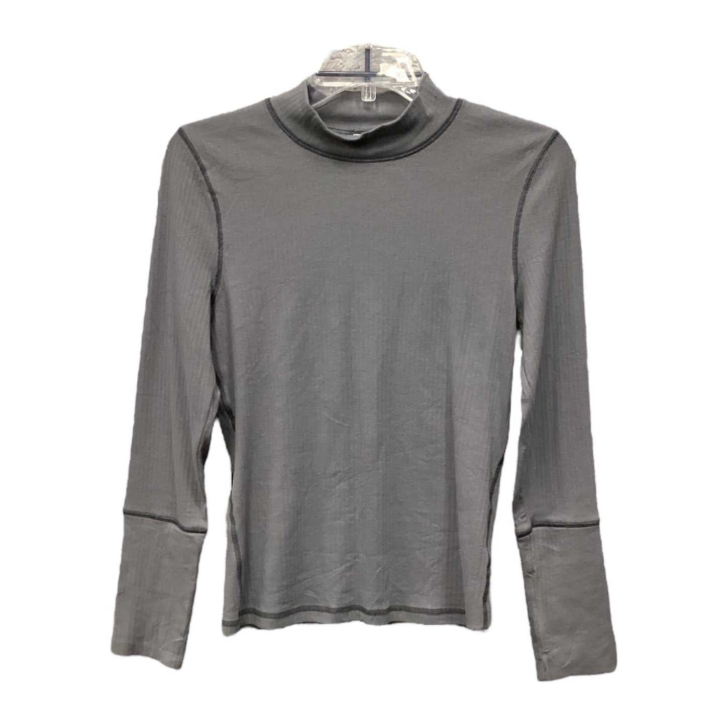 Top Long Sleeve Basic By Free People In Grey, Size: L