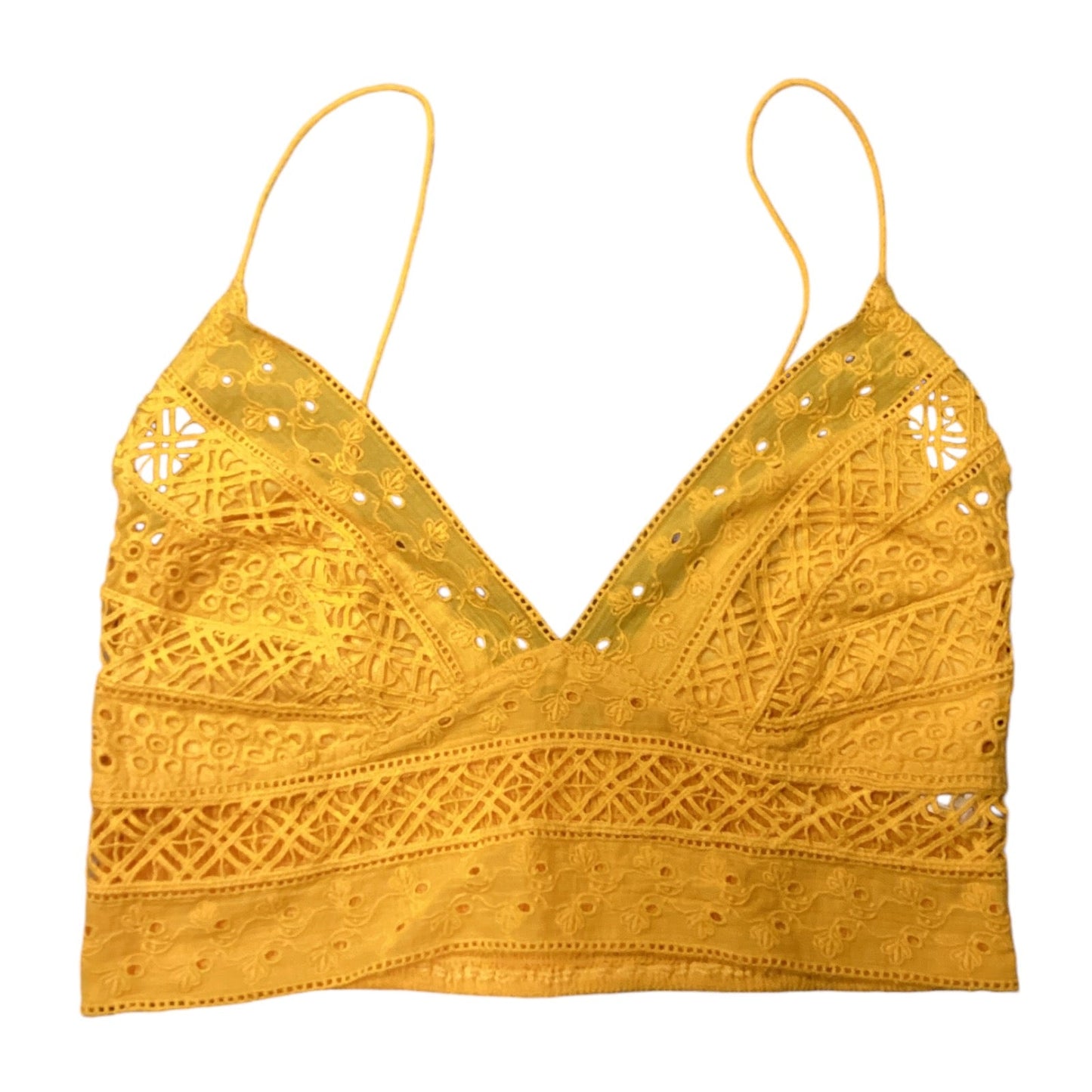 Bra By Free People In Yellow, Size: L