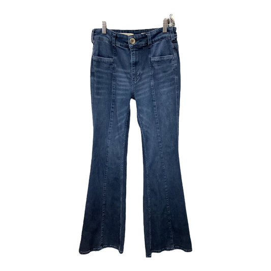 Jeans Flared By Pilcro In Blue Denim, Size: 4