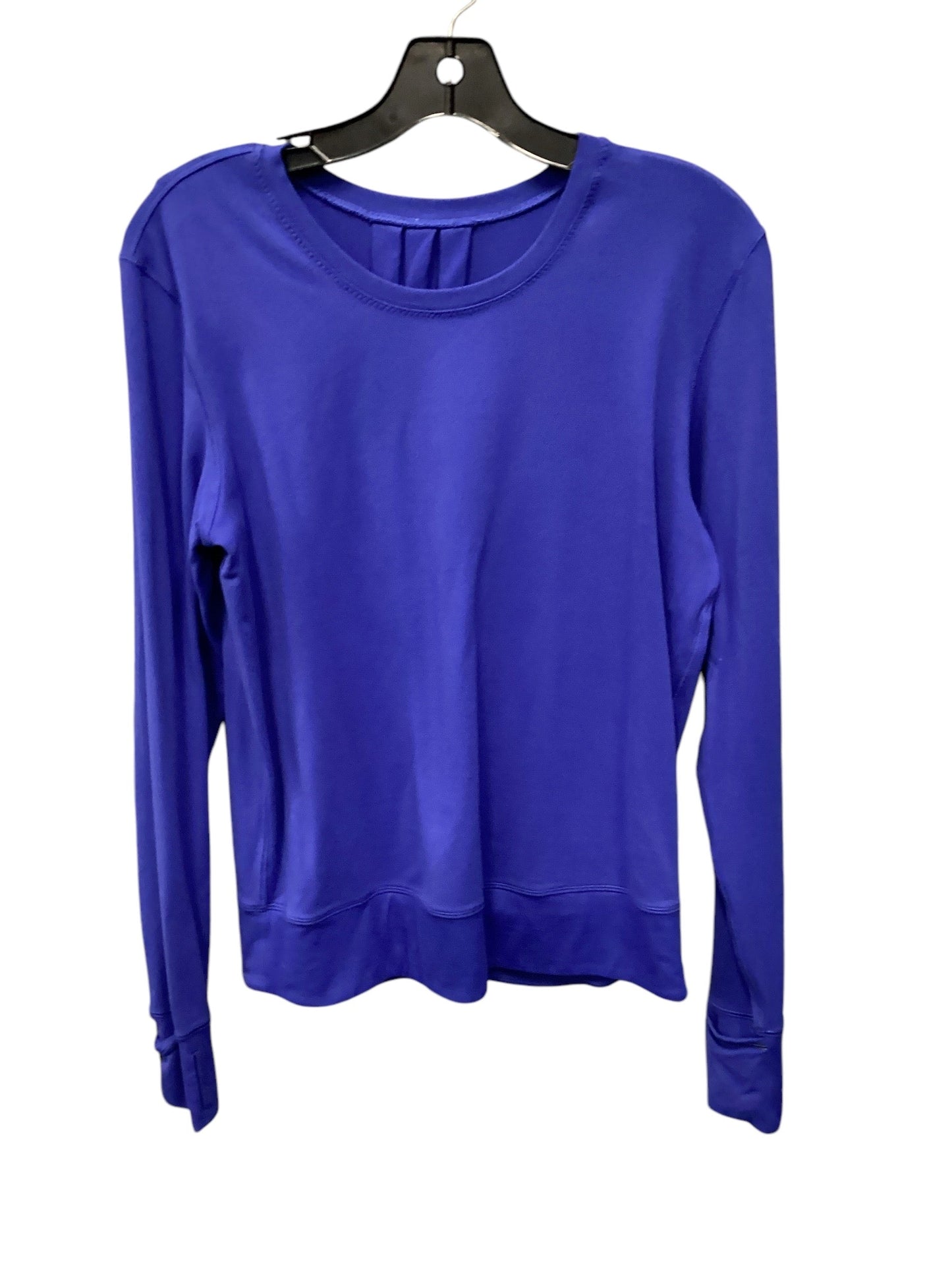 Athletic Top Long Sleeve Crewneck By Lululemon In Blue, Size: 6