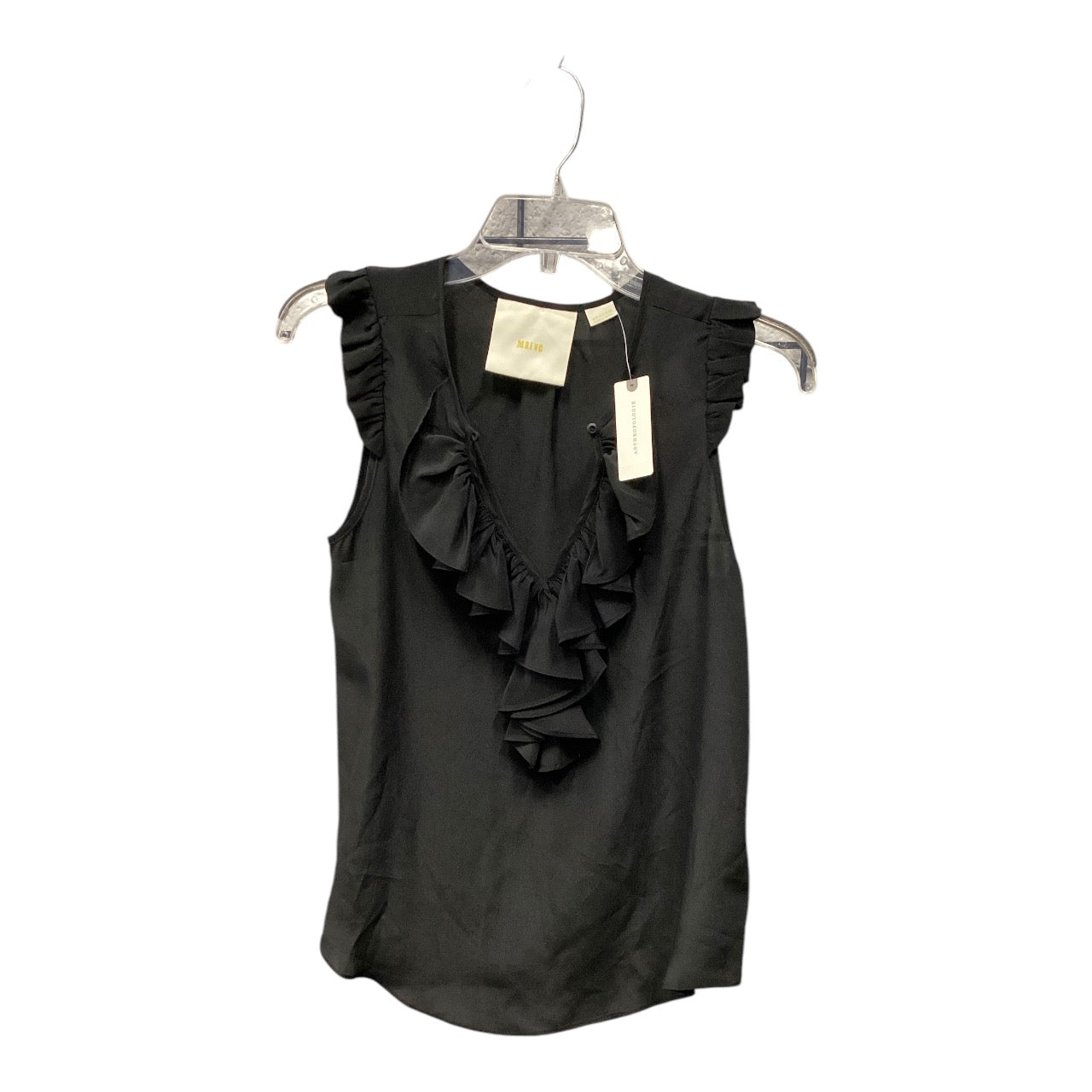 Blouse Sleeveless By Maeve In Black, Size: 0