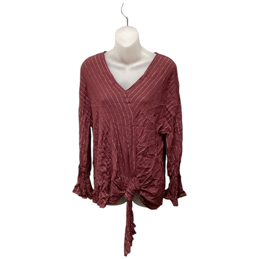 Top Long Sleeve By Juicy Couture In Red, Size: S