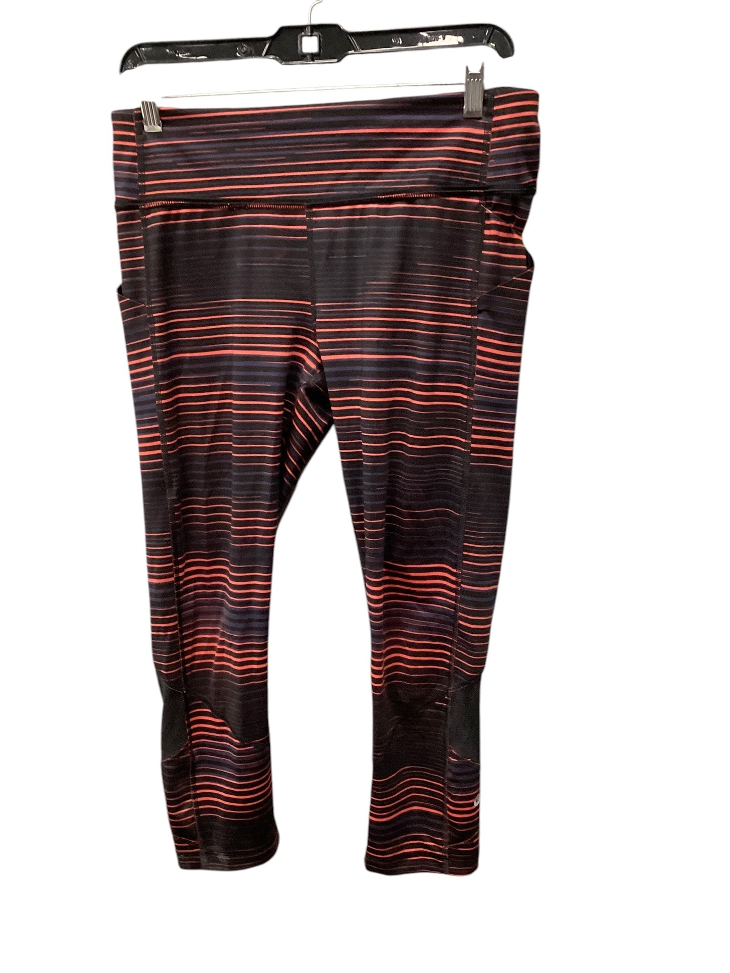 Athletic Capris By Lululemon In Striped Pattern, Size: 8