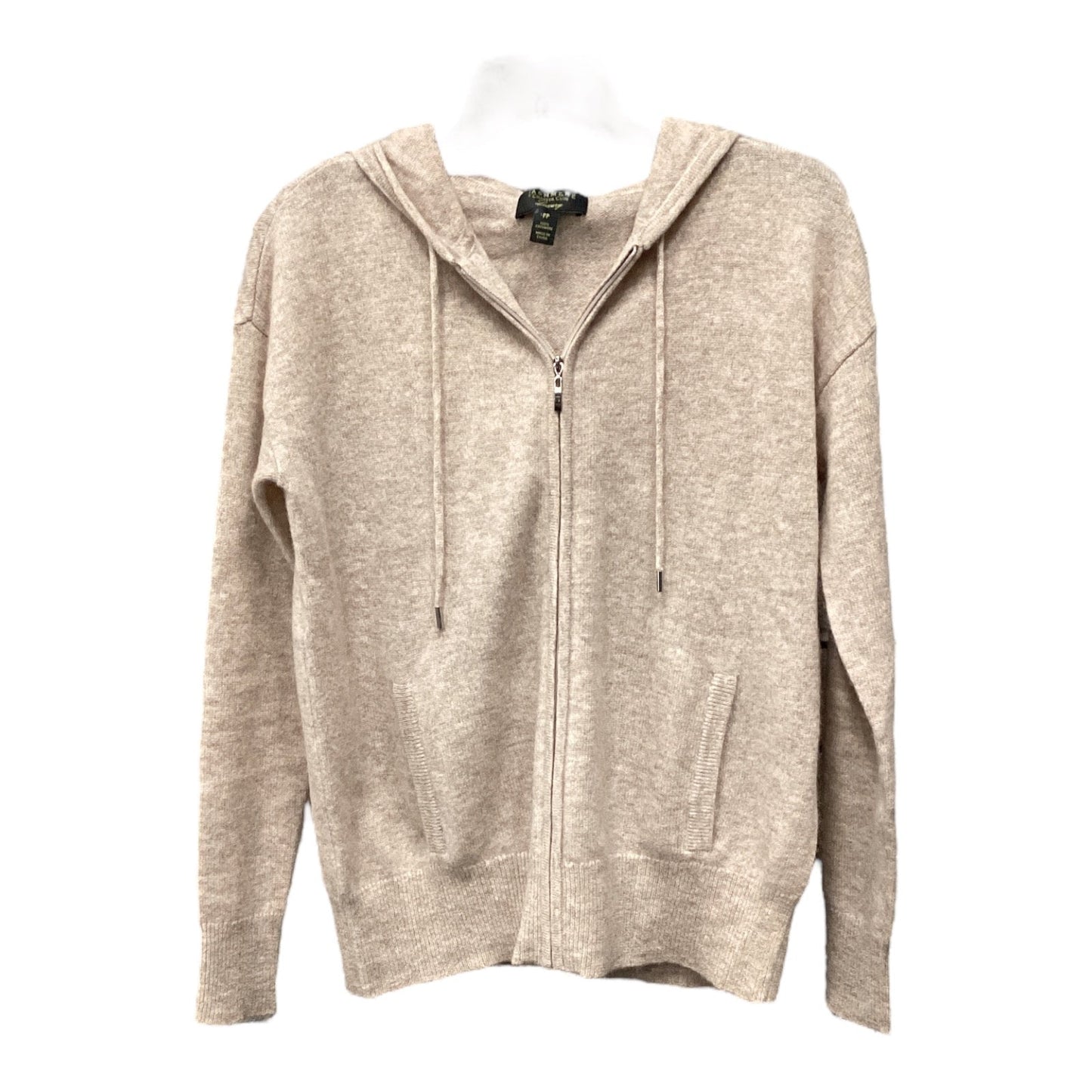 Sweater Cardigan Cashmere By Charter Club In Tan, Size: Xsp