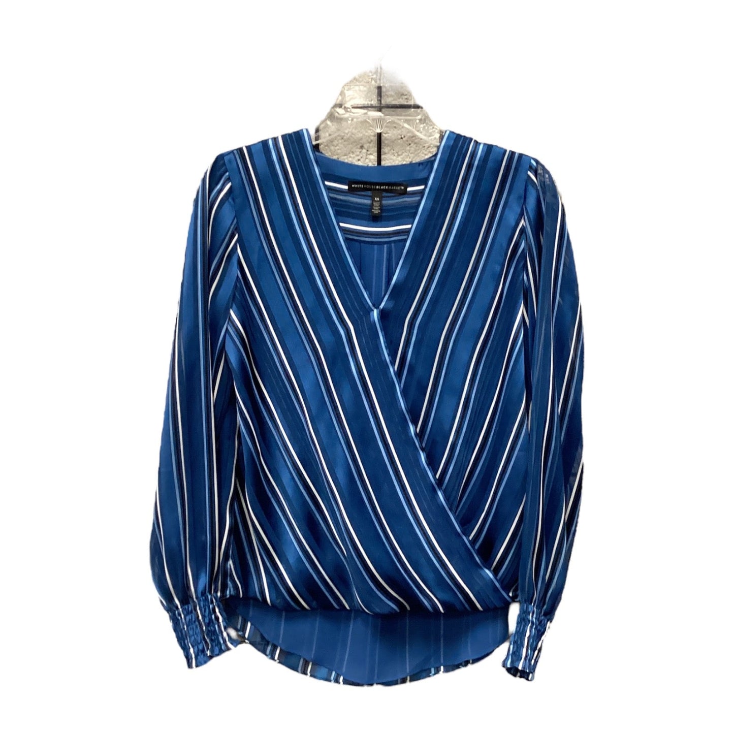 Top Long Sleeve By White House Black Market In Blue, Size: Xs