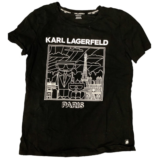 Top Short Sleeve Designer By Karl Lagerfeld  Size: Xs