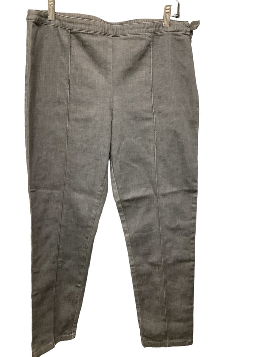 Grey Denim Jeans Straight St John Collection, Size 12