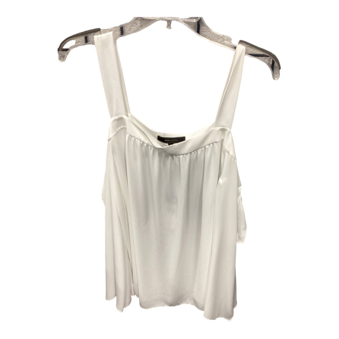 Top Long Sleeve By Bcbgmaxazria In White, Size: L