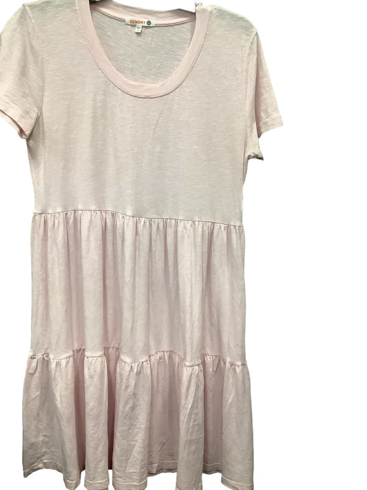 Pink Dress Casual Short Sundry, Size S