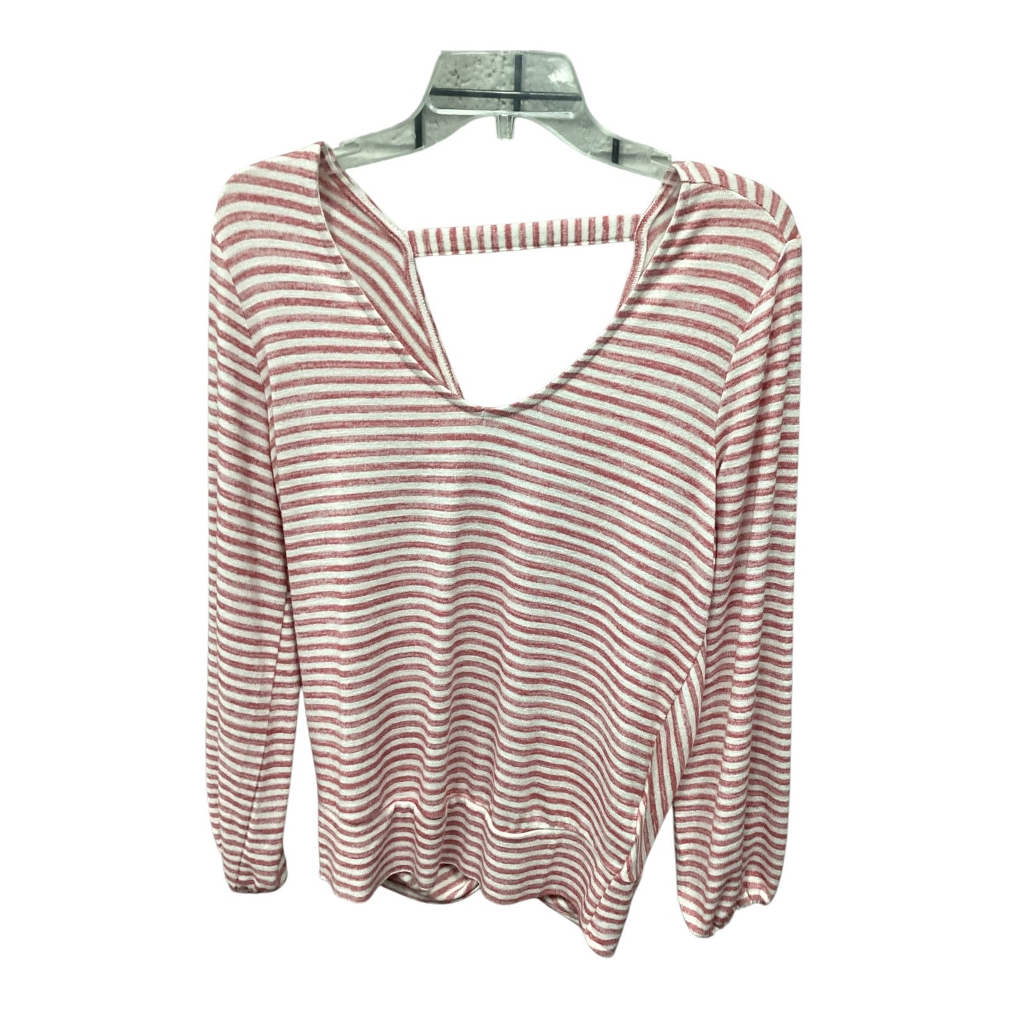 Top Long Sleeve By Liverpool In Striped Pattern, Size: S