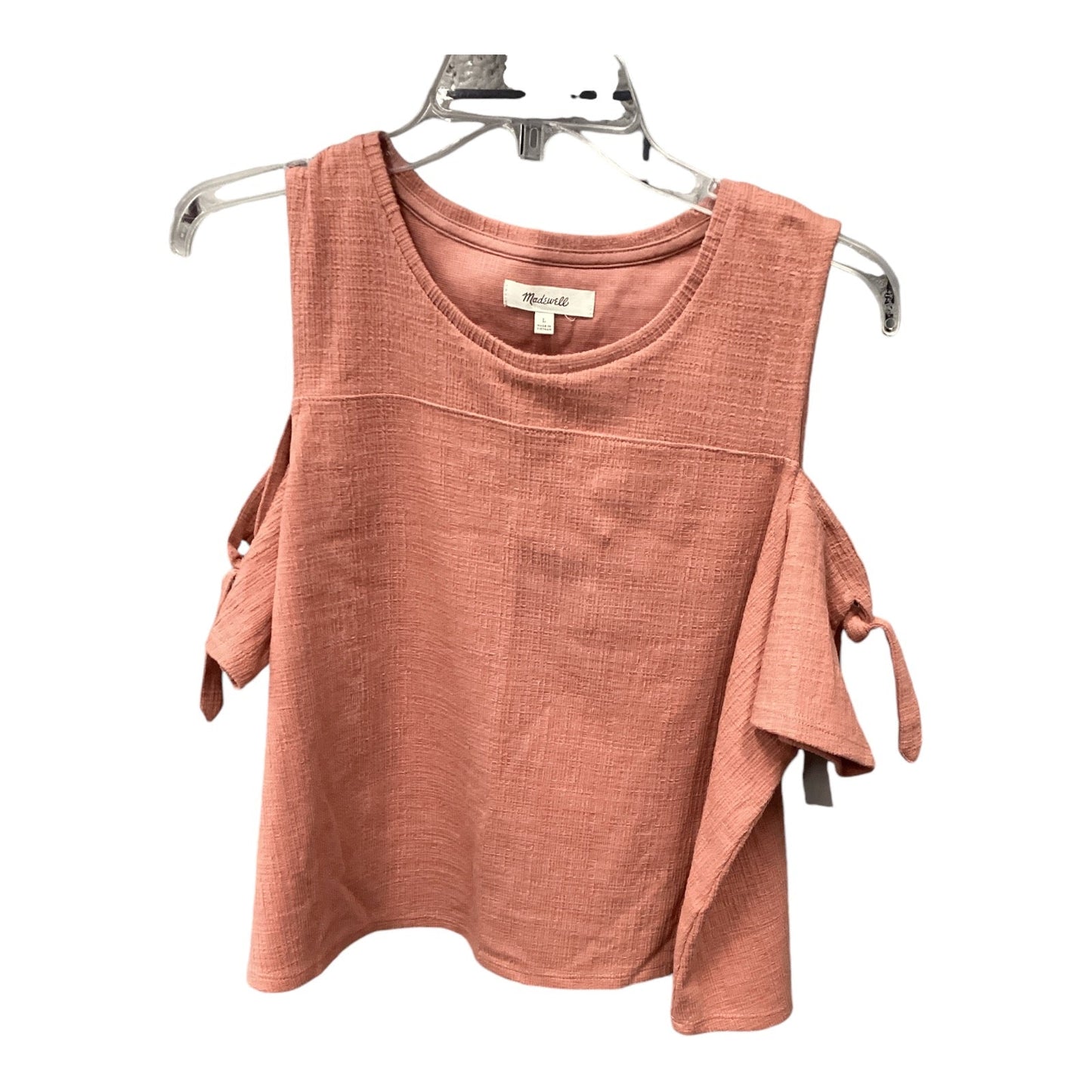 Top Short Sleeve By Madewell In Orange, Size: L