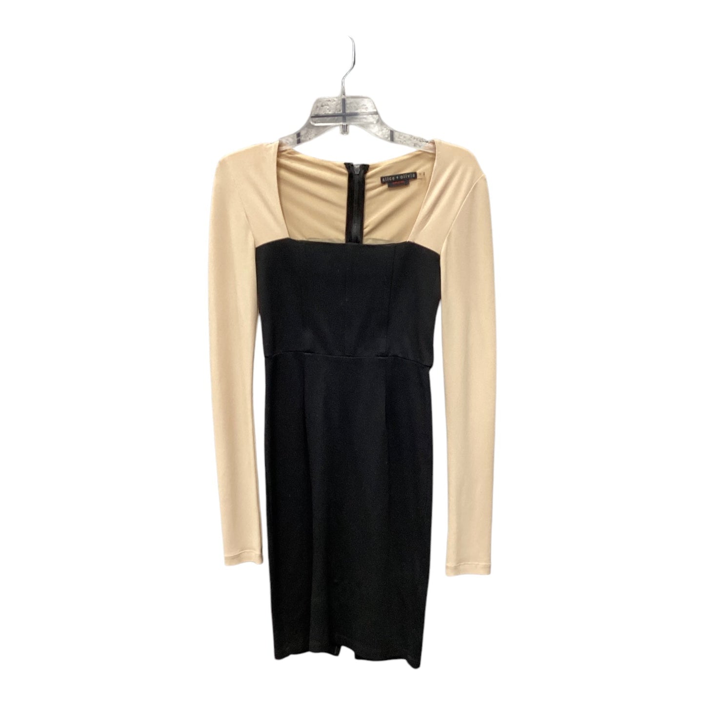 Dress Work By Alice + Olivia In Black & Cream, Size: 2