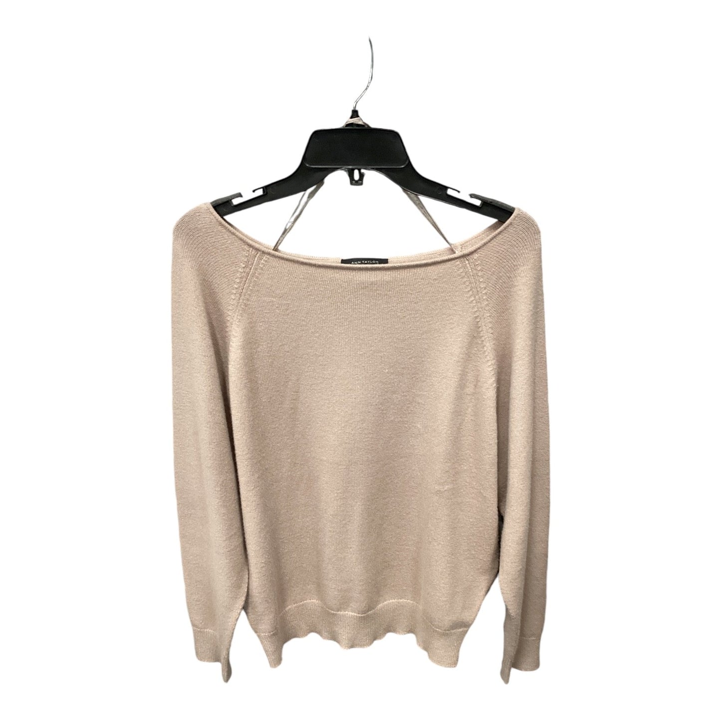 Top Long Sleeve By Ann Taylor In Tan, Size: M