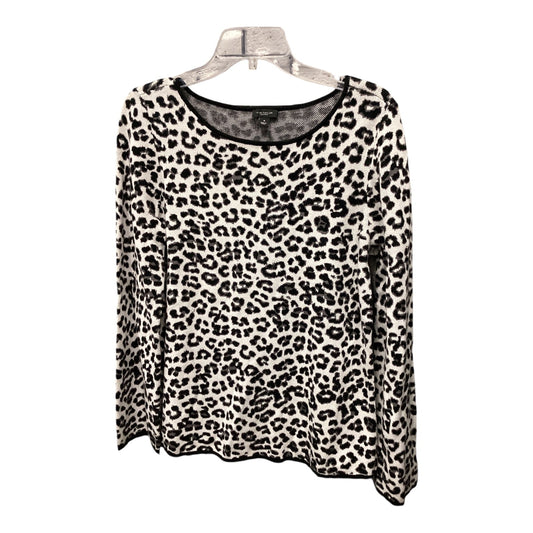 Top Long Sleeve By Ann Taylor In Animal Print, Size: M