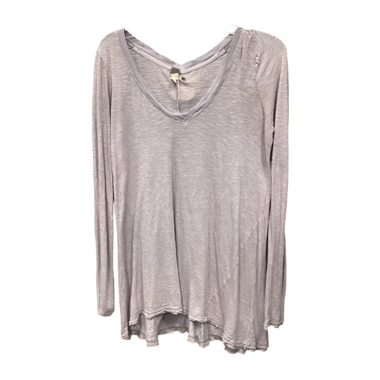 Top Long Sleeve By Free People In Purple, Size: S