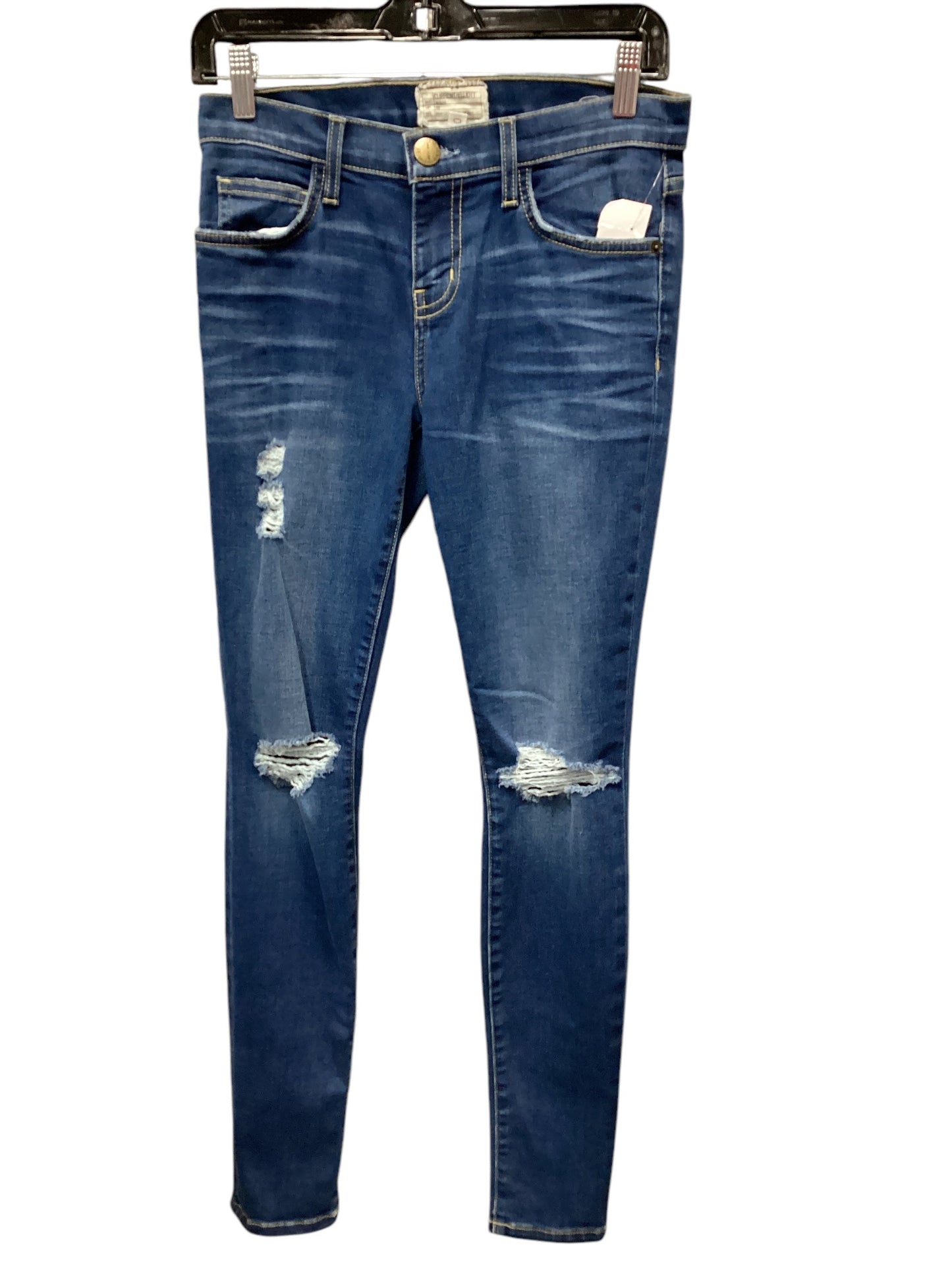 Jeans Straight By Current/elliott In Blue Denim, Size: 2