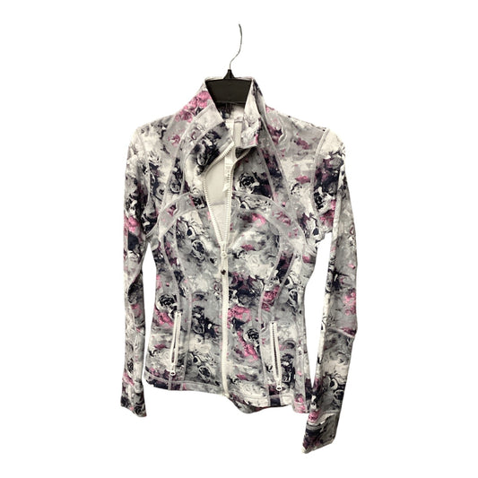 Athletic Jacket By Lululemon In Floral Print, Size: 6