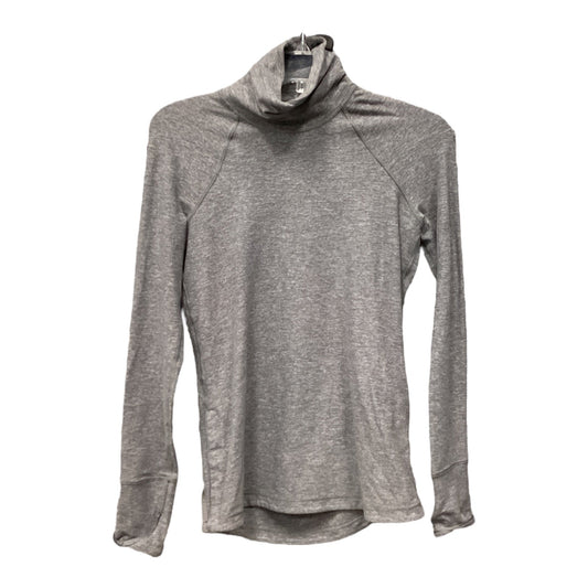 Athletic Top Long Sleeve Collar By Lululemon In Grey, Size: 2