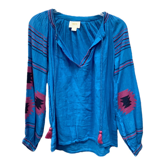 Top Long Sleeve By Maeve In Multi-colored, Size: Xs