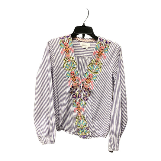 Top Long Sleeve By Anthropologie In Multi-colored, Size: M