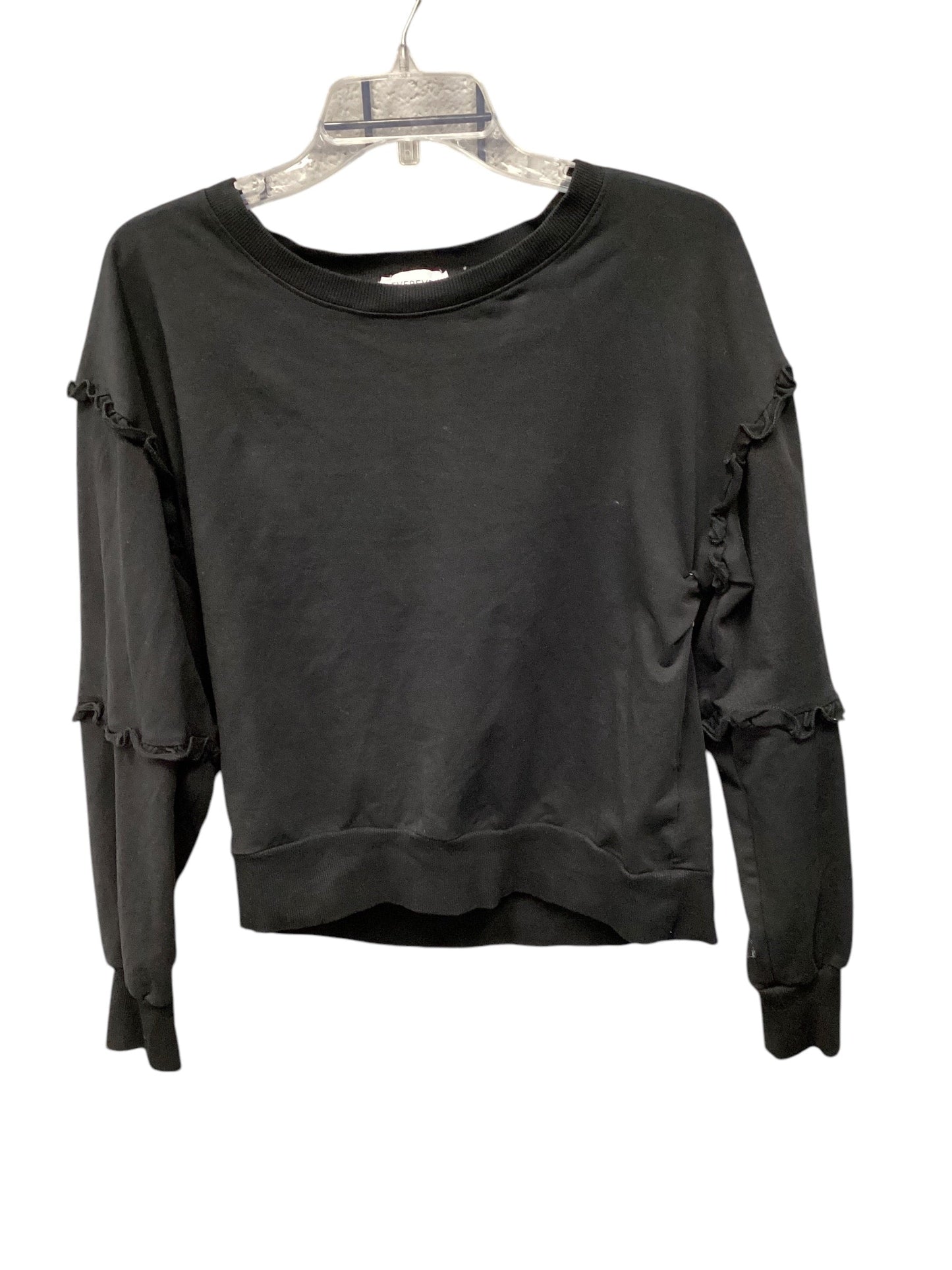 Top Long Sleeve By Evereve In Black, Size: L