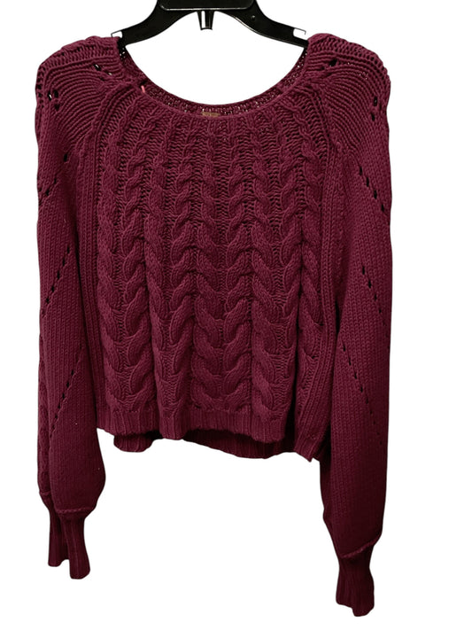 Sweater By Free Press In Maroon, Size: S