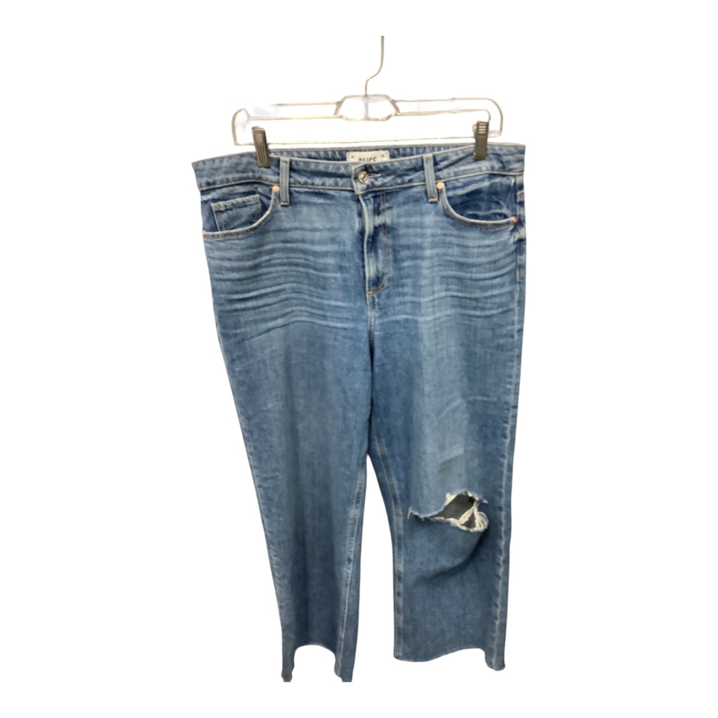 Jeans Cropped By Paige In Blue, Size: 12