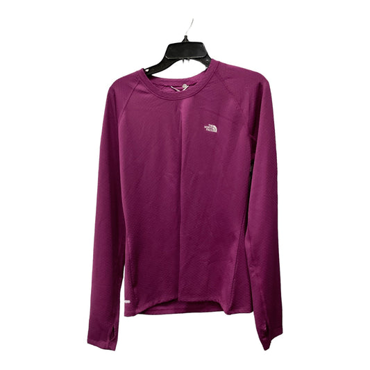 Athletic Top Long Sleeve Crewneck By The North Face In Purple, Size: L