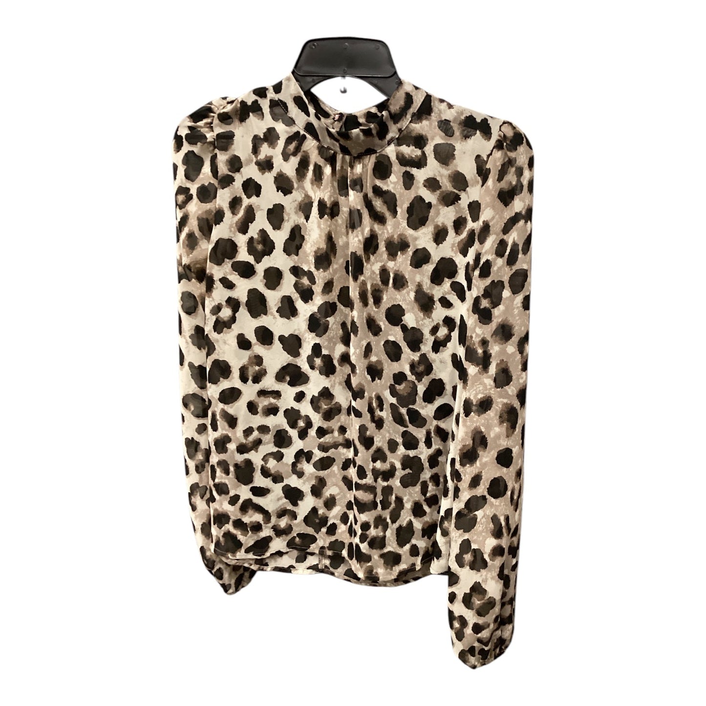 Top Long Sleeve By Allison Joy In Animal Print, Size: S