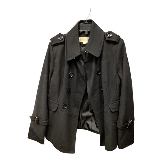 Coat Wool By Michael By Michael Kors In Black, Size: 12