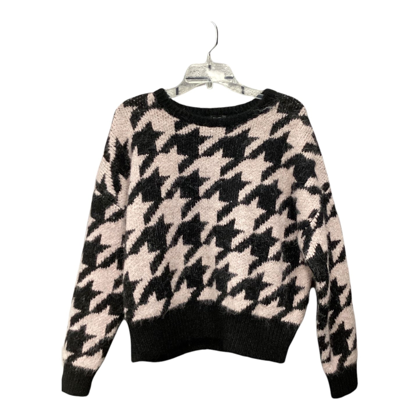 Sweater By Express In Black & Pink, Size: L