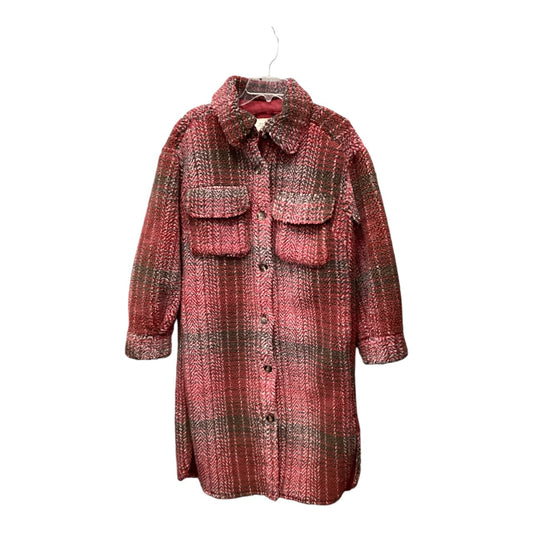 Coat Faux Fur & Sherpa By If By Sea In Red, Size: Xs