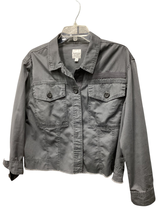 Jacket Shirt By Kensie In Grey, Size: L