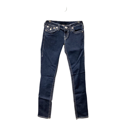 Jeans Skinny By True Religion In Blue Denim, Size: 4