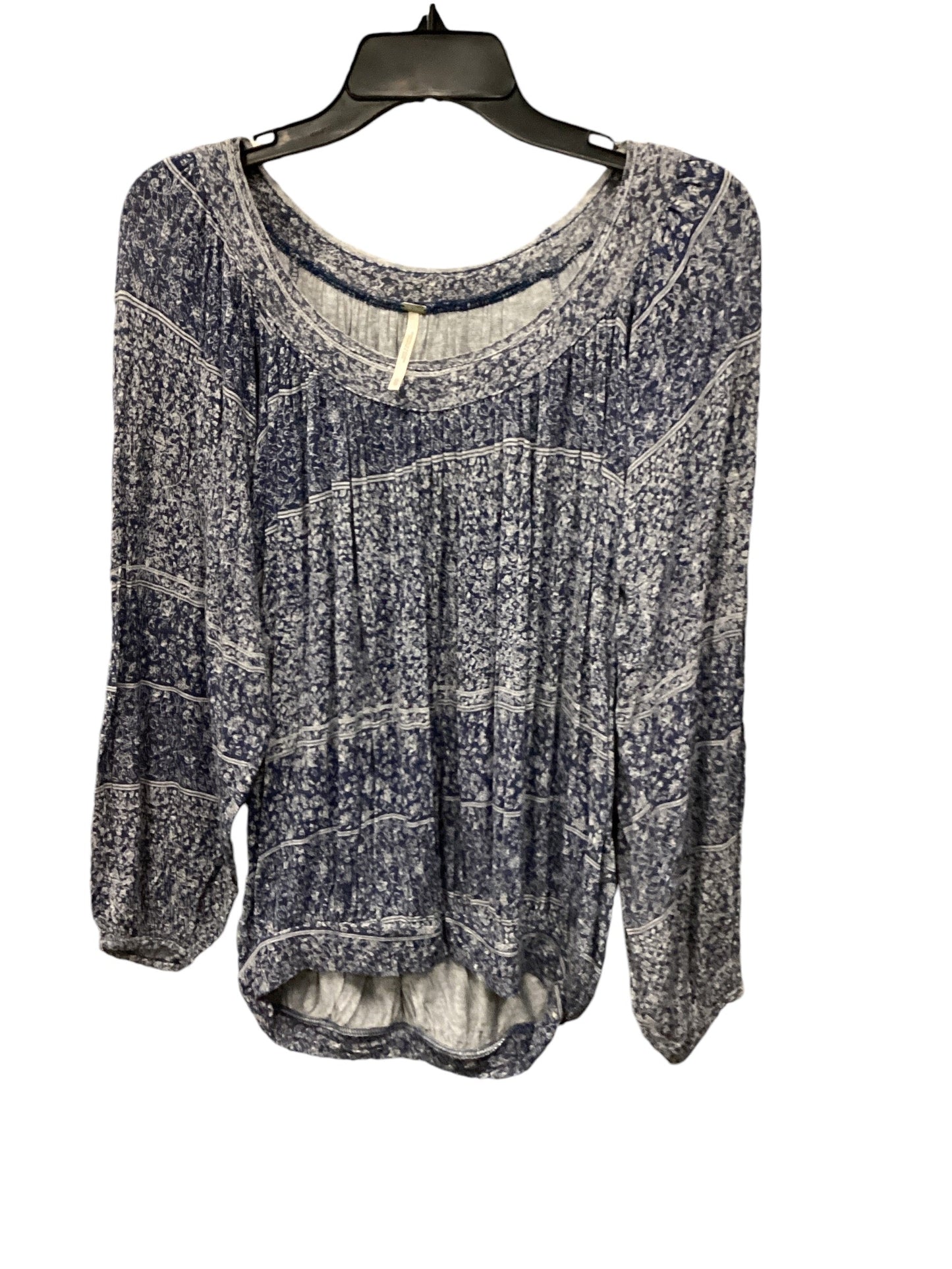 Top 3/4 Sleeve By Free People In Blue, Size: Xs