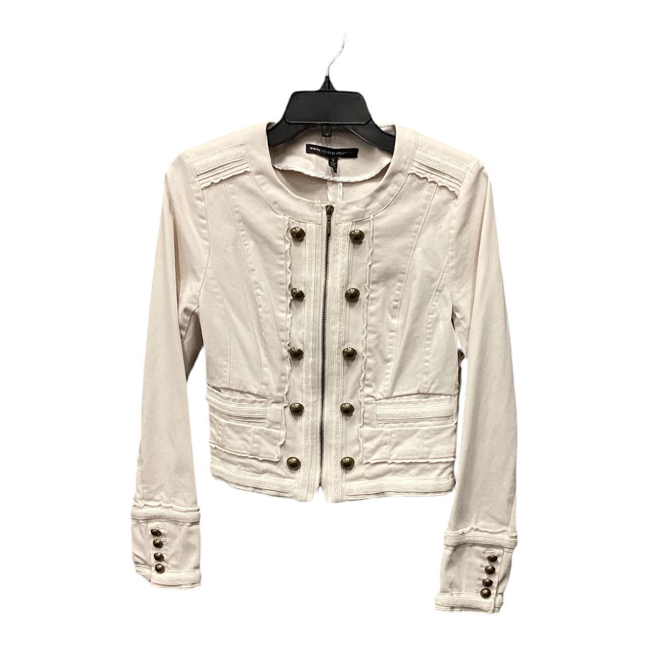 Jacket Utility By White House Black Market In Cream, Size: 2