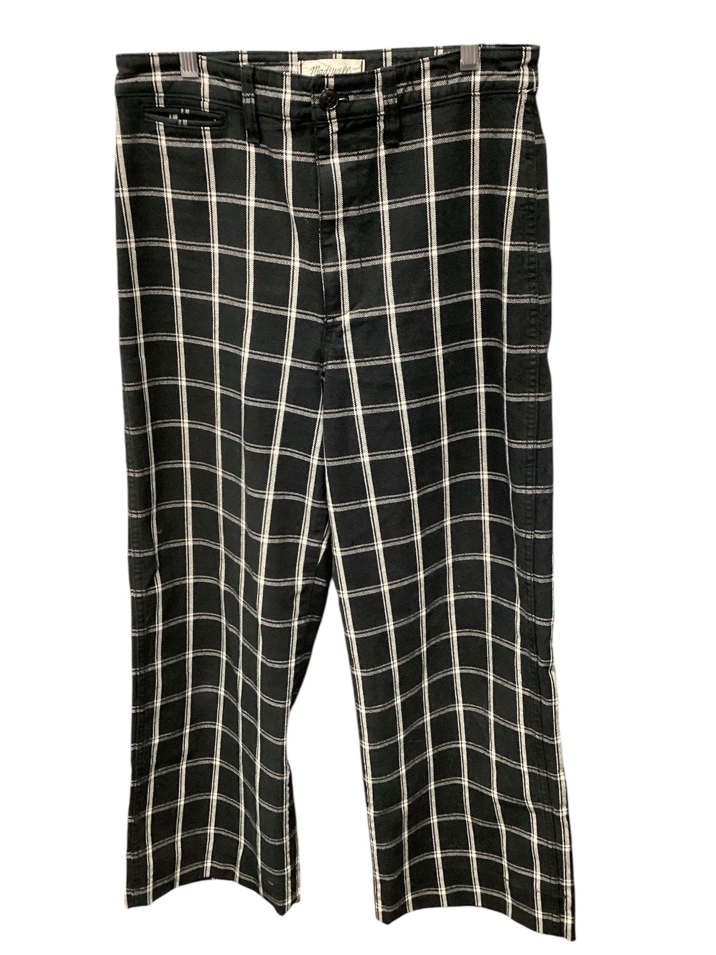 Pants Cargo & Utility By Madewell In Plaid Pattern, Size: 8