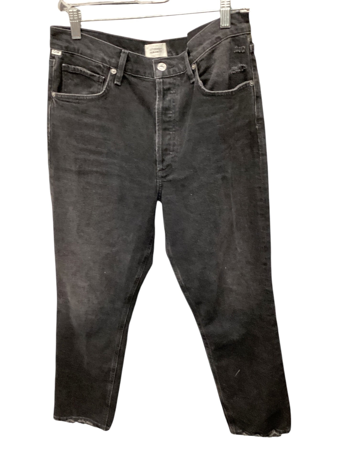 Jeans Straight By Citizens Of Humanity In Black Denim, Size: 10