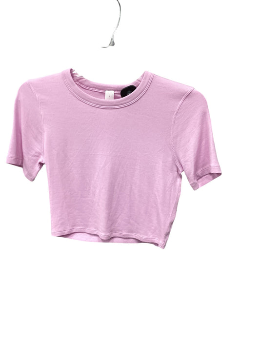 Athletic Top Short Sleeve By Lululemon In Pink, Size: 6