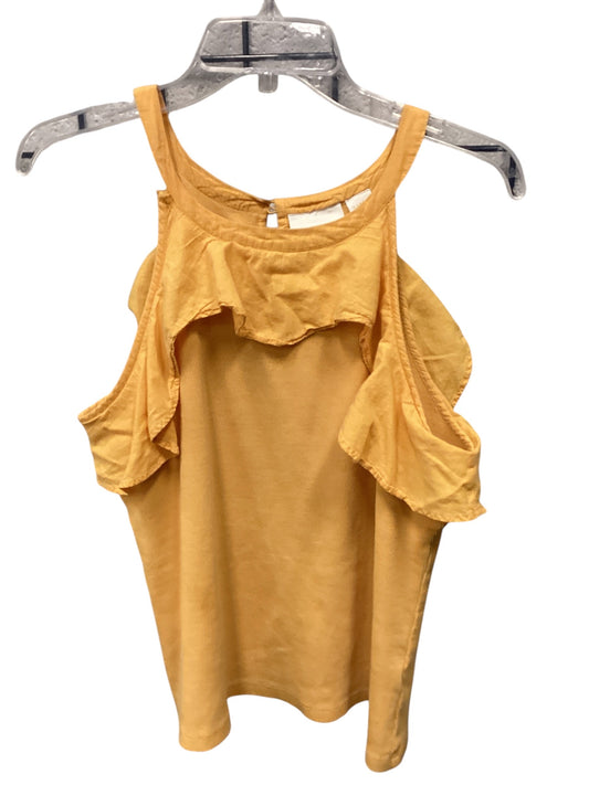 Top Sleeveless By Maeve In Yellow, Size: Xl