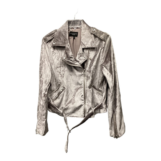 Jacket Moto By Walter Baker In Grey, Size: L