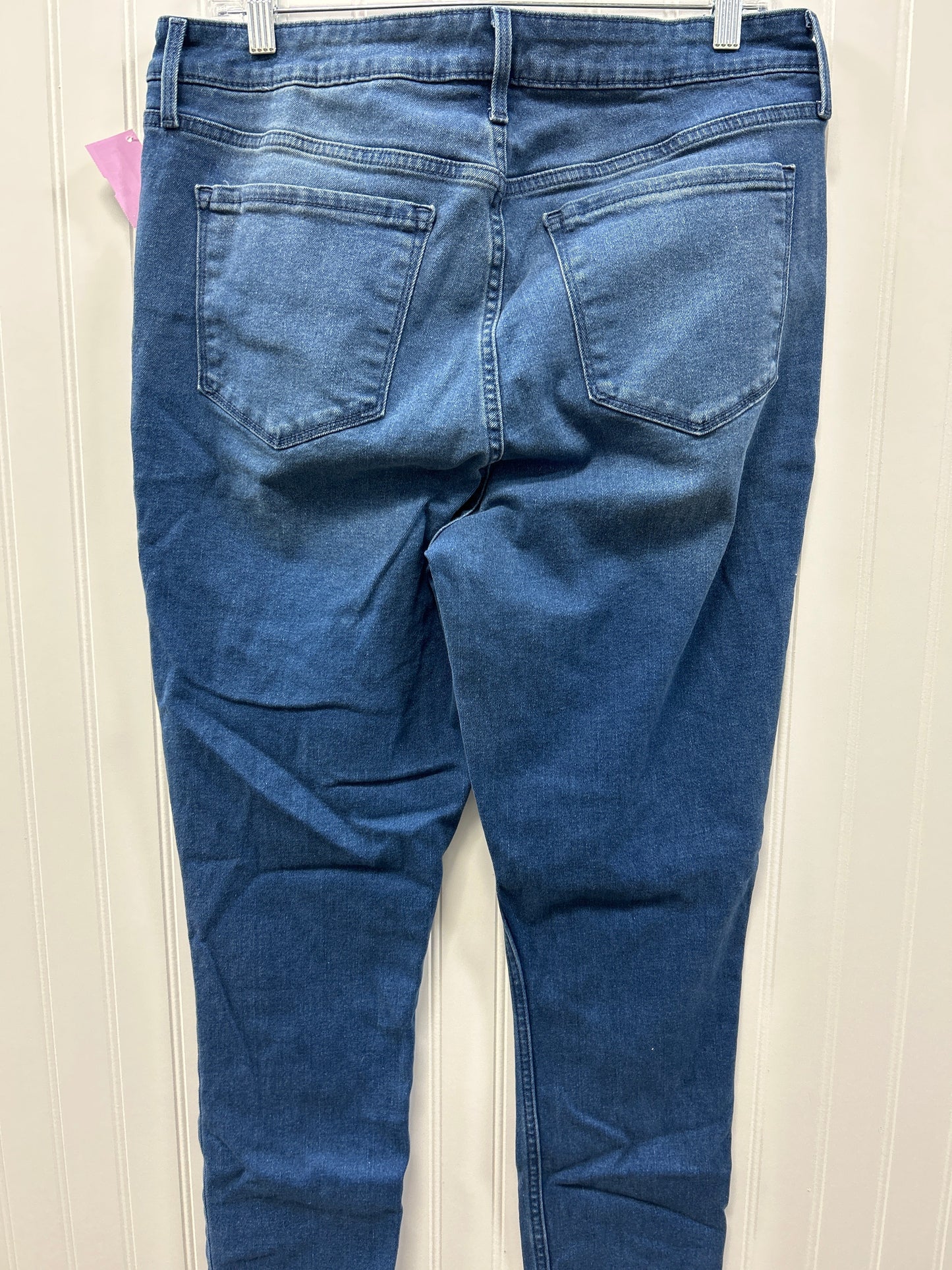 Jeans Skinny By Old Navy In Blue Denim, Size:14
